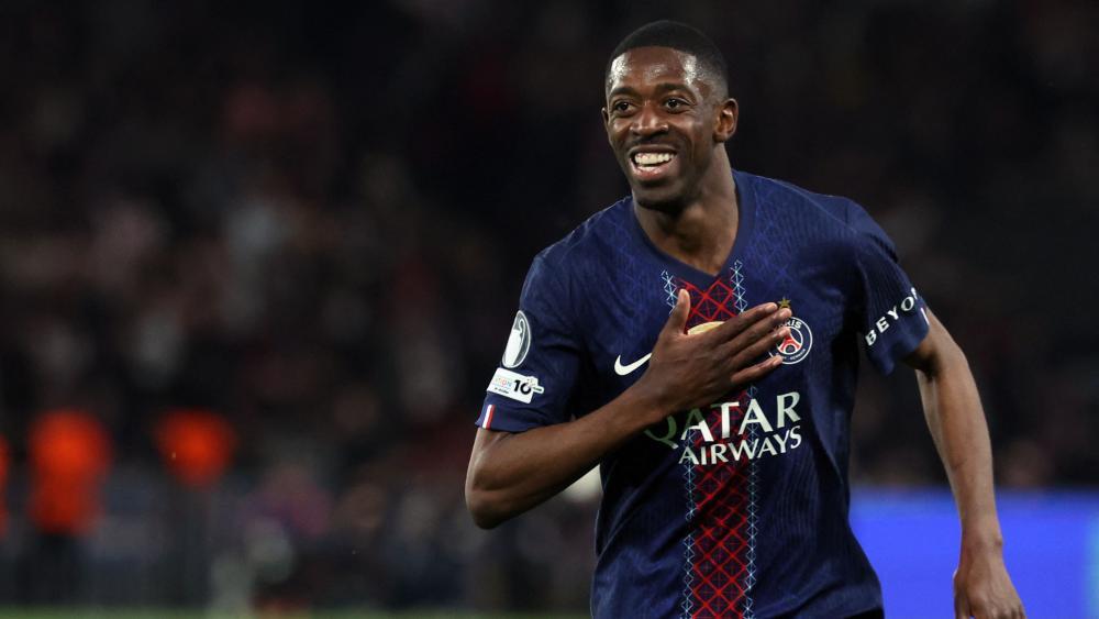 Ousmane Dembele traf doppelt. © APA/afp / ALAIN JOCARD