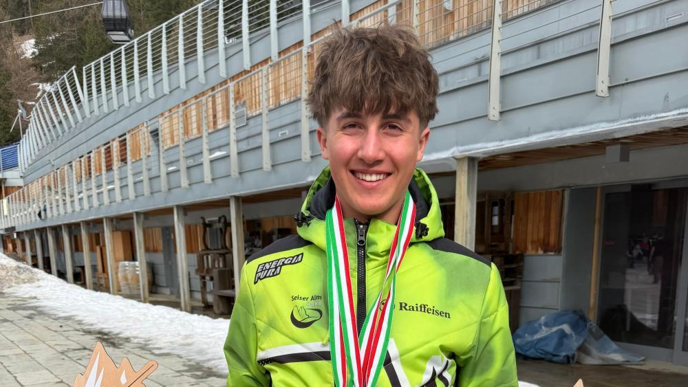 Simon Kaser vom Seiser Alm Skiteam hat erfolgreiche Italienmeisterschaften hinter sich.