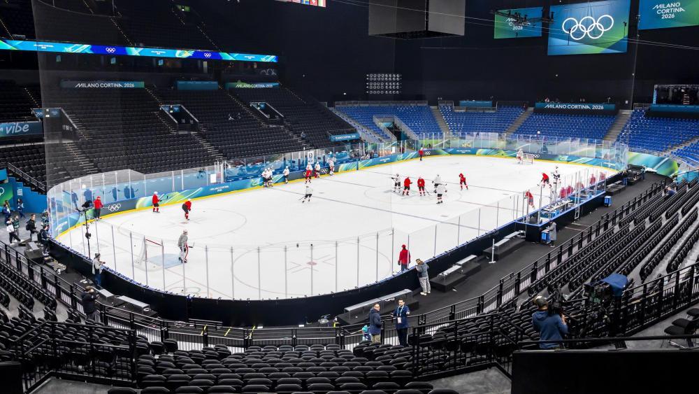 Die Eishockey-Halle Santa Giulia war Austragungsort der Olympischen Spiele 2026. © ANSA / SALVATORE DI NOLFI