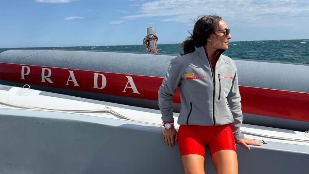 Dorothea Wierer tauchte in die Welt des Sport-Segelns ein. © Social Media / Dorothea Wierer