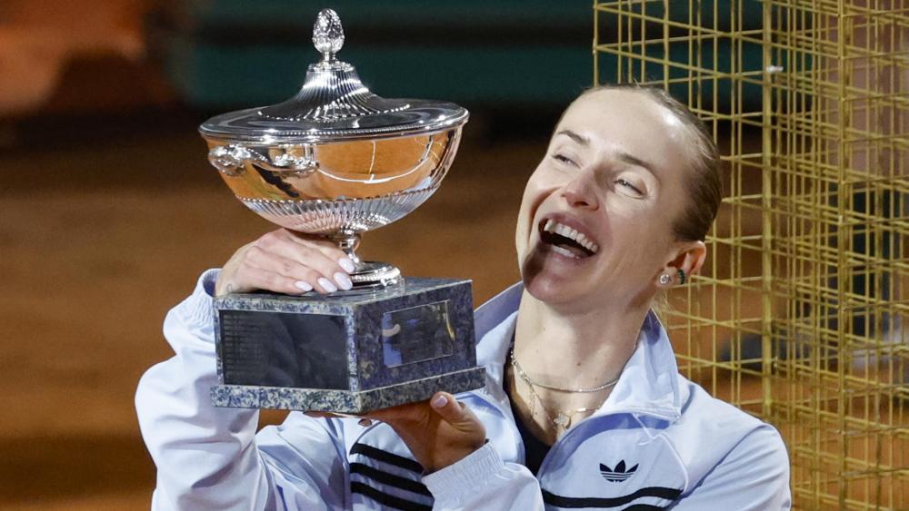 Elina Svitolina triumphierte erneut in Rom. © ANSA / FABIO FRUSTACI