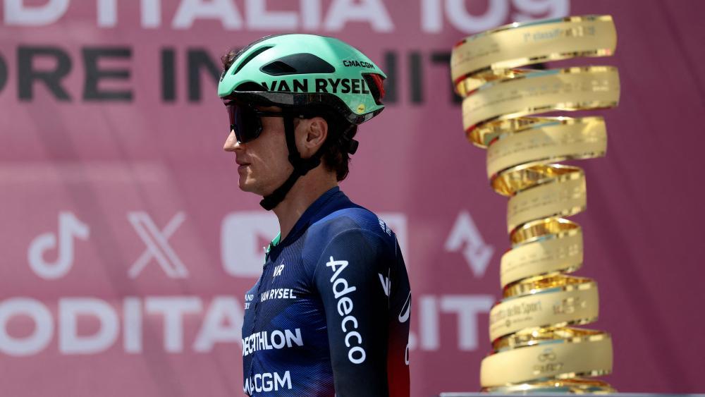 Felix Gall fuhr bisher einen ausgezeichneten Giro. © APA/afp / LUCA BETTINI