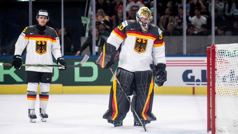 Für Deutschlands Goalie Philipp Grubauer & Co. setzte es die nächste Niederlage. © APA/afp / ENNIO LEANZA
