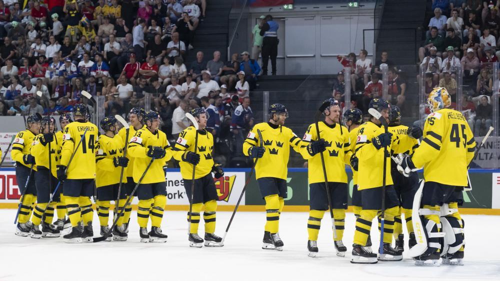 Schweden zog ins Viertelfinale ein. © ANSA / ANTHONY ANEX