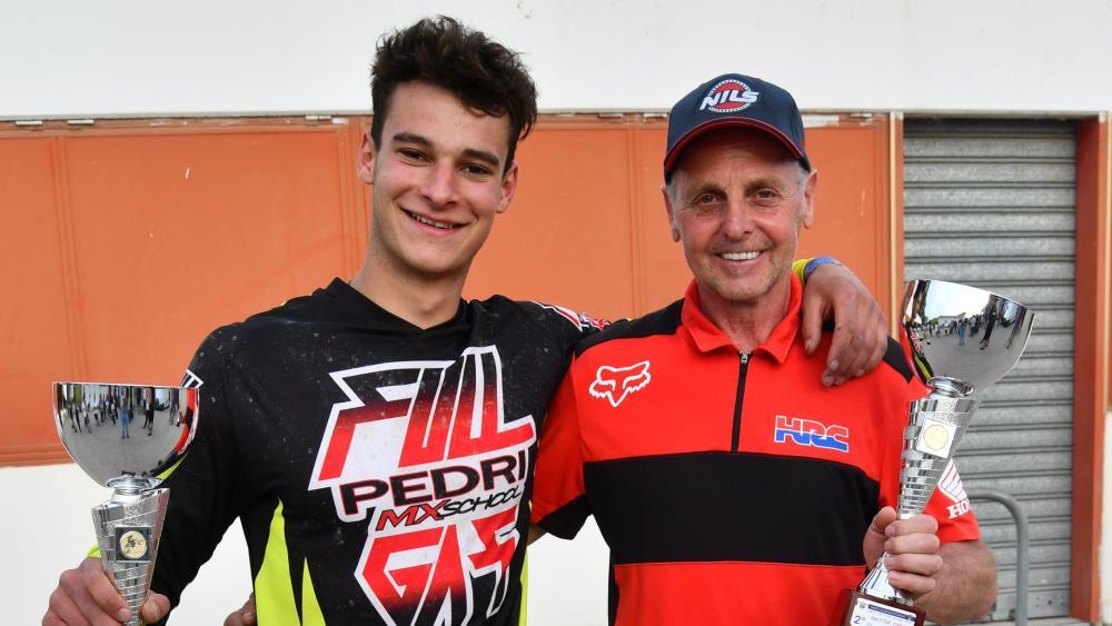 Simon Herbst und Norbert Lantschner mit ihren Trophäen.
