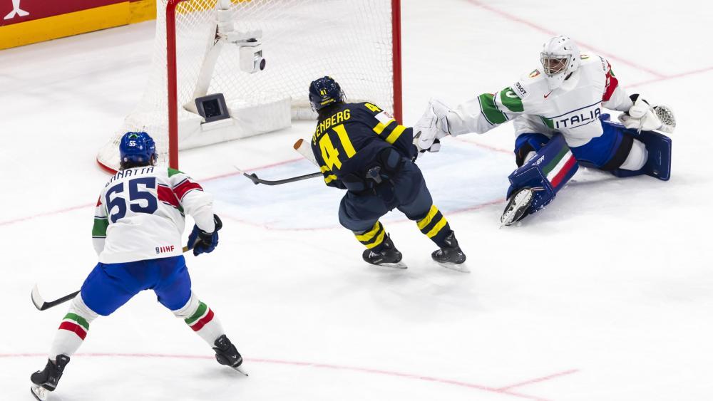 So erzielte Ivar Stenberg das 3:0. © ANSA / SALVATORE DI NOLFI