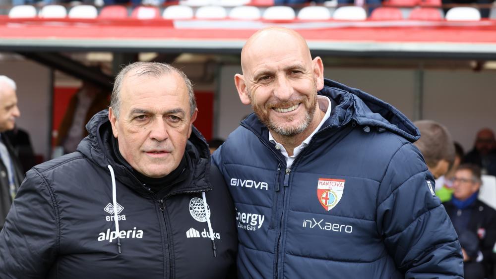 Davide Possanzini (rechts) soll Fabrizio Castori beim FC Südtirol beerben.