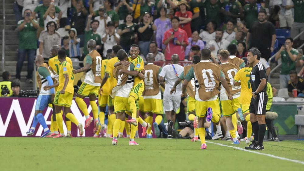 Der Jubel bei Südafrika war riesengroß. © ANSA / MIGUEL SIERRA