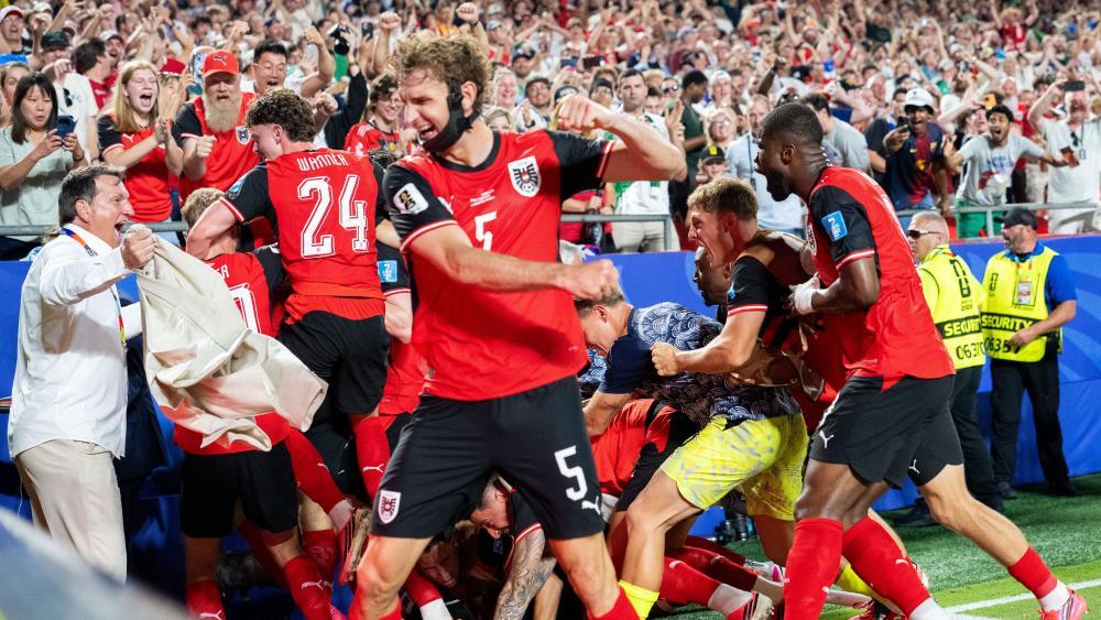Die Österreicher waren aus dem Häuschen. © APA / GEORG HOCHMUTH