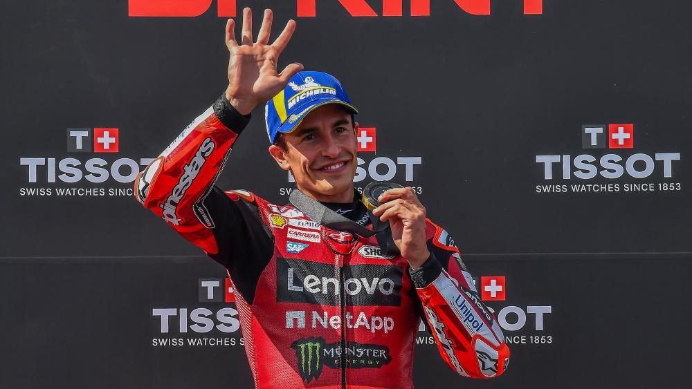 Ließ sich feiern: Marc Marquez. © APA/afp / FERENC ISZA