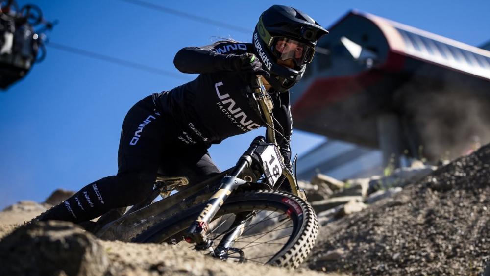 Veronika Widmann beendete den Weltcup auf der Lenzerheide auf Platz 15. © maddogboris