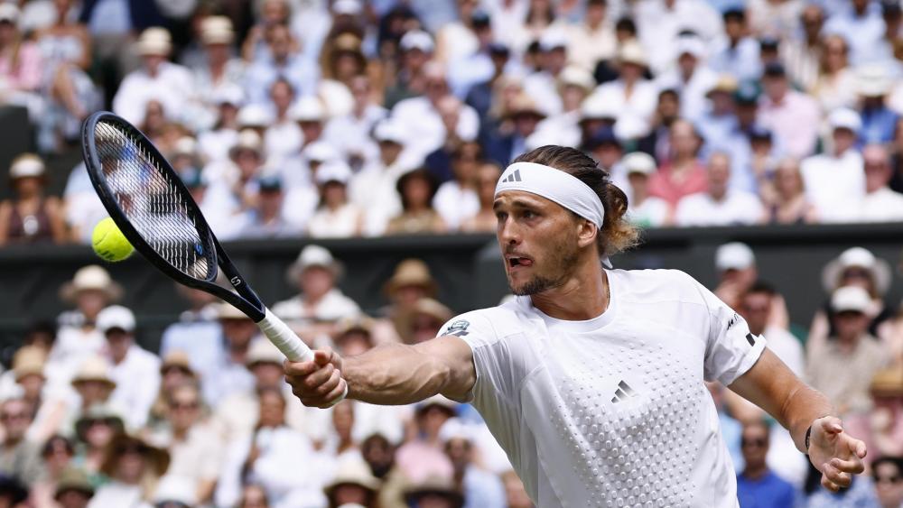 Alexander Zverev will zum ersten Mal ins Wimbledon-Finale. © ANSA / TOLGA AKMEN