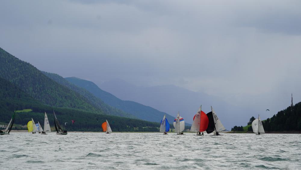 Am Reschensee fand eine Regatta statt.