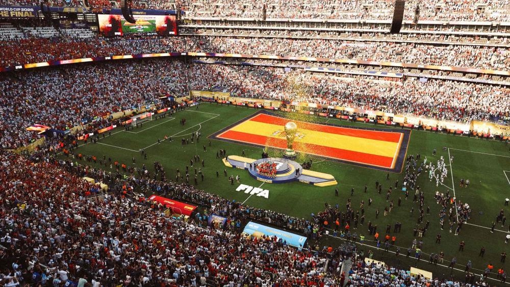 Die letzte WM fand mit 48 Mannschaften (im Bild die Siegerehrung von Weltmeister Spanien) statt, sind es bald noch mehr? © APA / FLORENCIA TAN JUN