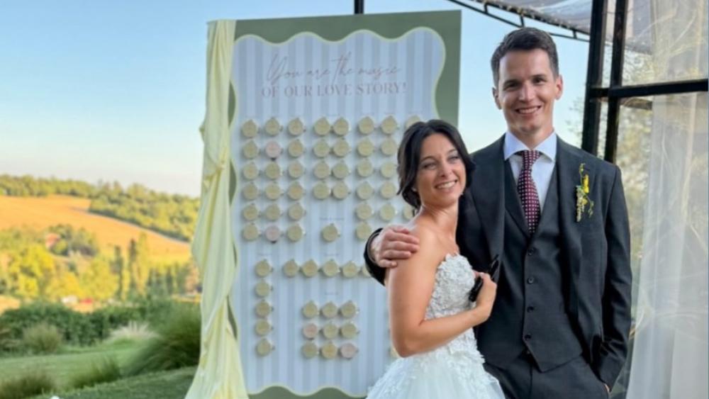Ein Ski-Ass hat seine italienische Freundin geheiratet. © Instagram
