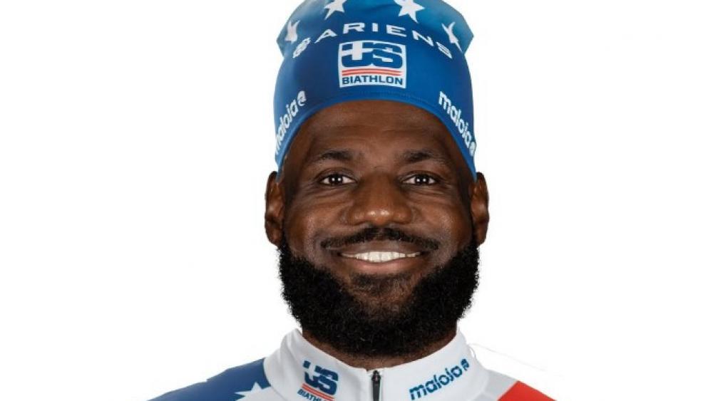 Ein ungewöhnliches Foto: LeBron James im Weltcup? © Instagram / @usbiathlonteam