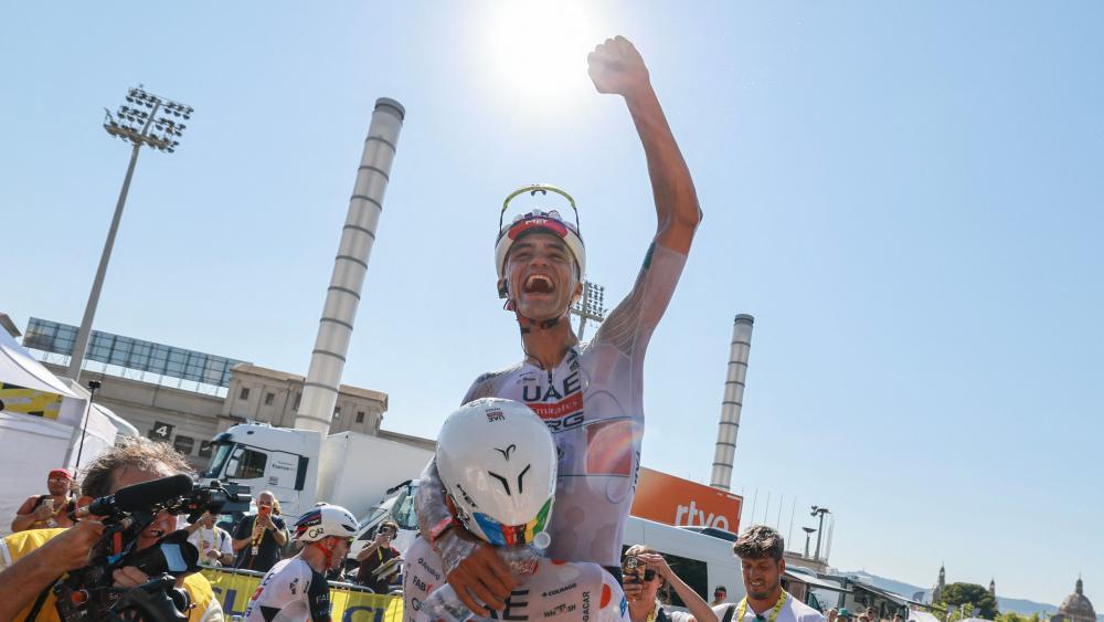Isaac del Toro holte sich die zweite Etappe. © APA/afp / STEPHANIE LECOCQ