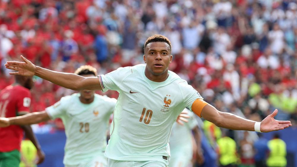 Kylian Mbappé führte Frankreich ins Halbfinale. © APA/afp / ODD ANDERSEN