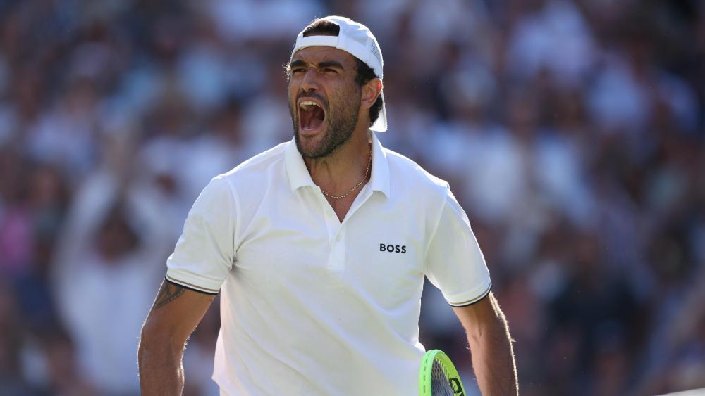 Matteo Berrettini zog in die dritte Runde ein. © ANSA / ADAM VAUGHAN