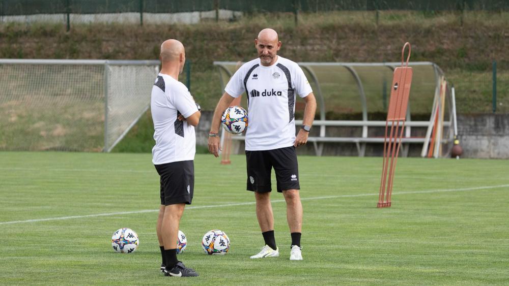 Neo-Trainer Davide Possanzini ist zum ersten Mal im Ridnauntal dabei.