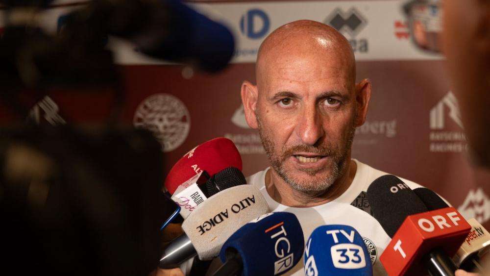 Davide Possanzini, der neue Trainer des FC Südtirol, stand Rede und Antwort. © Bordoni