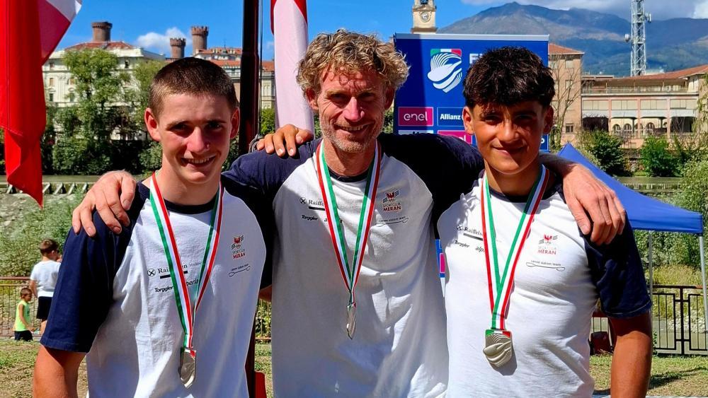 Die Meraner Medaillengewinner in Ivrea.
