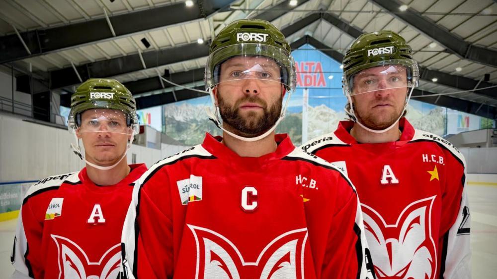 Dieses Trio wird den HC Bozen durch die ICE-Saison führen. © HCB