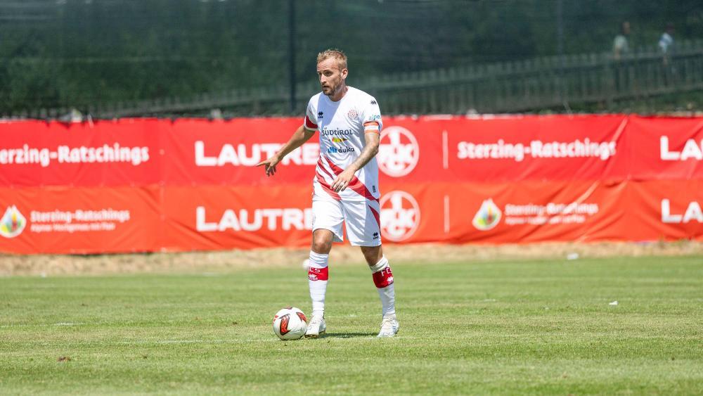 FCS-Kapitän Fabian Tait beim Testspiel gegen den 1. FC Kaiserslautern. © FC Südtirol