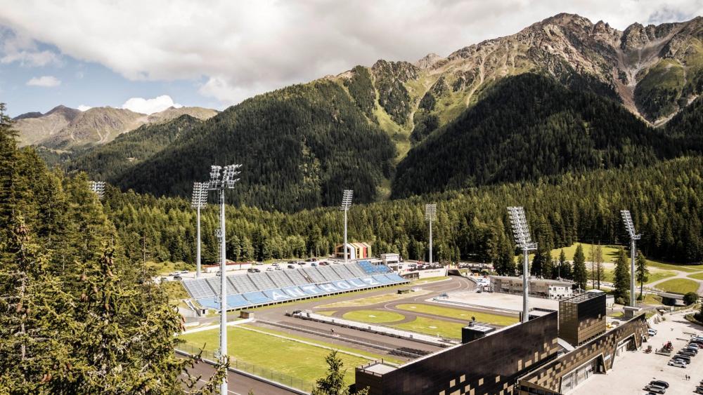 In der Südtirol Arena in Antholz kann nach den Unwettern wieder trainiert werden. © H. Niederkofler