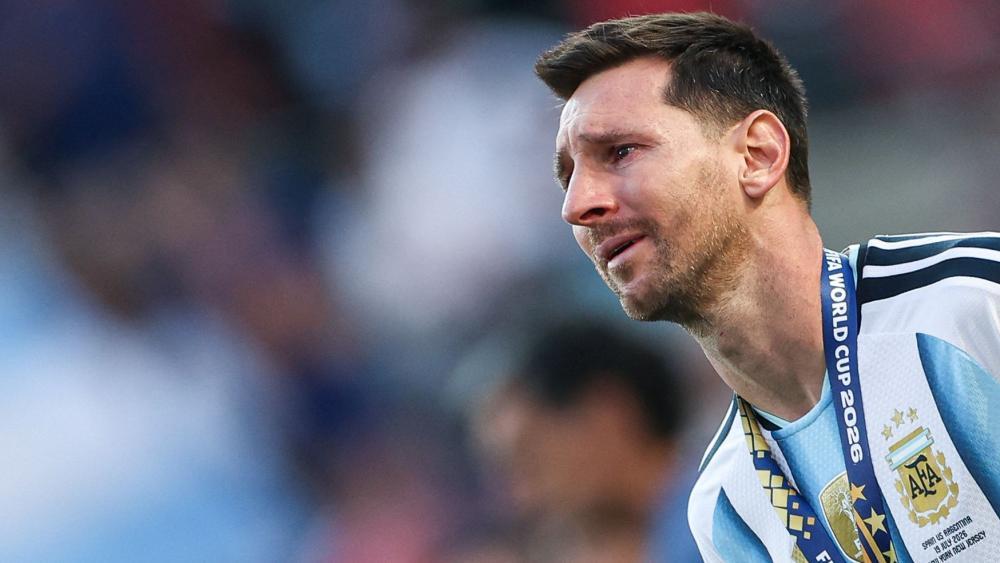 Lionel Messi hat sich mit emotionalen Worten von seinem Vater verabschiedet. © APA/afp / PATRICIA DE MELO MOREIRA