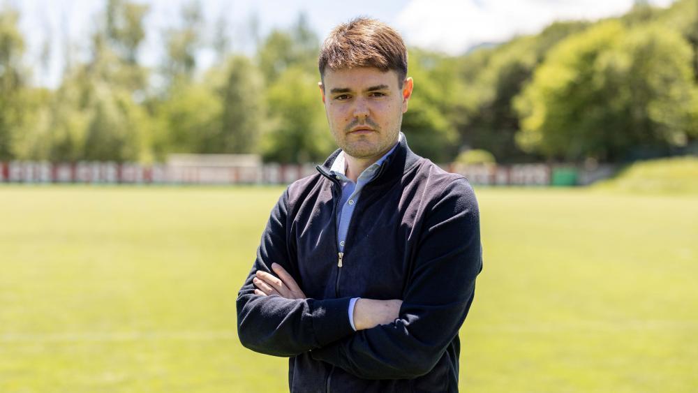 Matteo Lovisa, 30-jähriger Sportdirektor des FC Südtirol. © Alfred Tschager