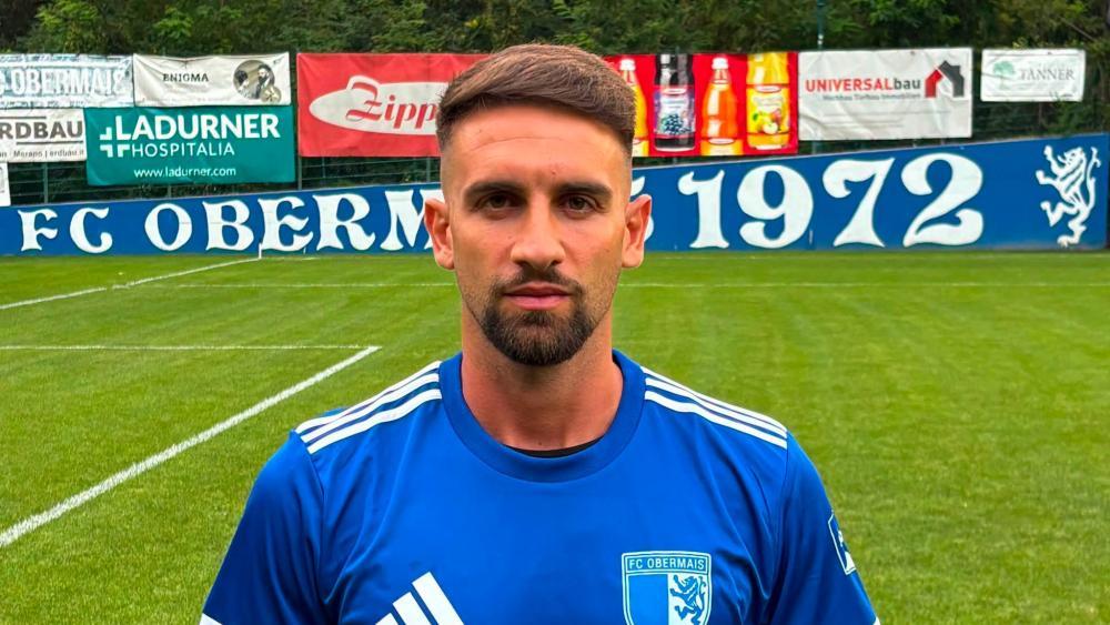 Salvatore Tazza verteidigt künftig für den FC Obermais.