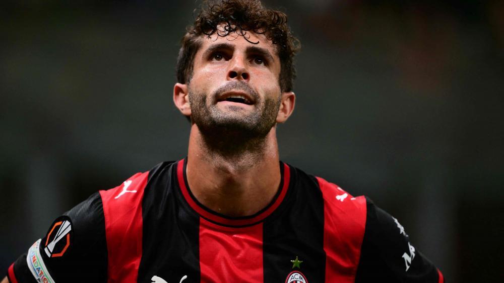 Christian Pulisic kassierte mit Milan eine bittere Pleite. © APA/afp / MARCO BERTORELLO