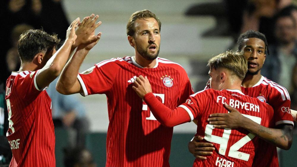 Harry Kane glänzte als Bayern-Torschütze. © APA/afp / INA FASSBENDER