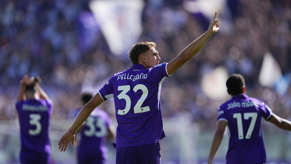 Mateo Pellegrino schoss Fiorentina auf die Siegerstraße. © ANSA / CLAUDIO GIOVANNINI