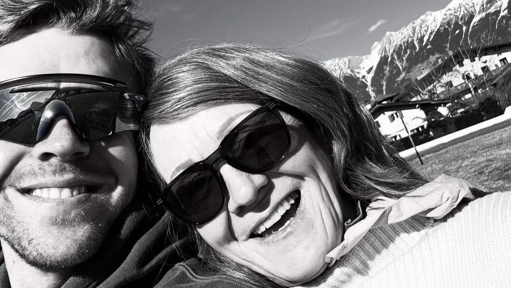 Aleksander Aamodt Kilde mit seiner Mama. © Instagram