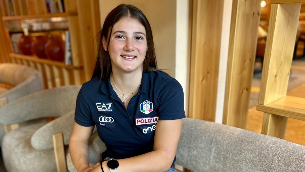 Anna Trocker im SportNews-Interview im Teamhotel der Azzurre in Sölden. © fop