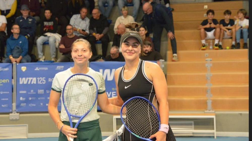 Bianca Andreescu (rechts) setzte sich in Rovereto gegen Antonia Ruzic durch. © Plopp