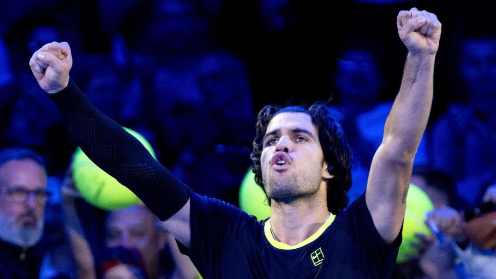 Carlos Alcaraz ist in Wien in das Finale eingezogen. © APA/afp / JOE KLAMAR