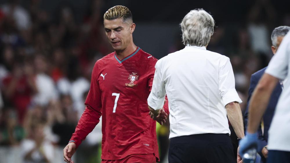 Cristiano Ronaldo hat dem portugiesischen Nationaltrainer Wortbruch vorgeworfen. © ANSA / JOSE SENA GOULAO