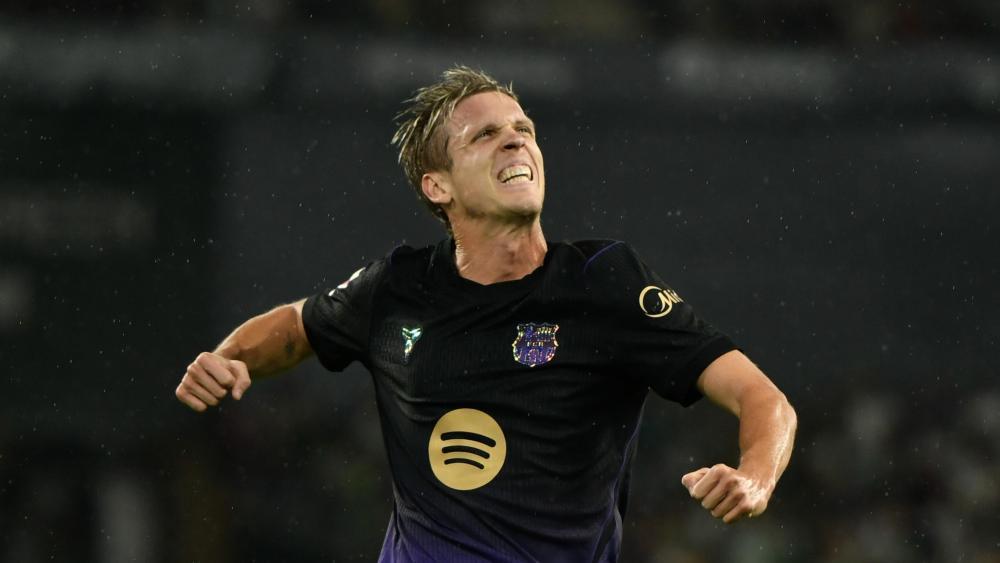 Dani Olmo  steht mit dem FC Barcelona vor einem Kracher. © ANSA / JULIO MUNOZ