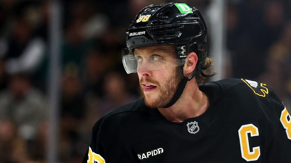 David Pastrnak meldete sich zurück. © APA / MADDIE MEYER