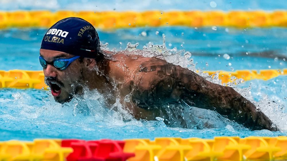 Der Brasilianer Guilherme Caribé (hier beim Cool Swim Meeting in Meran) zählt zu den Topathleten beim Wettkampf in Bozen. © Federica Muccichini / Federica Muccichini / Deepbluemedia / Insidefoto
