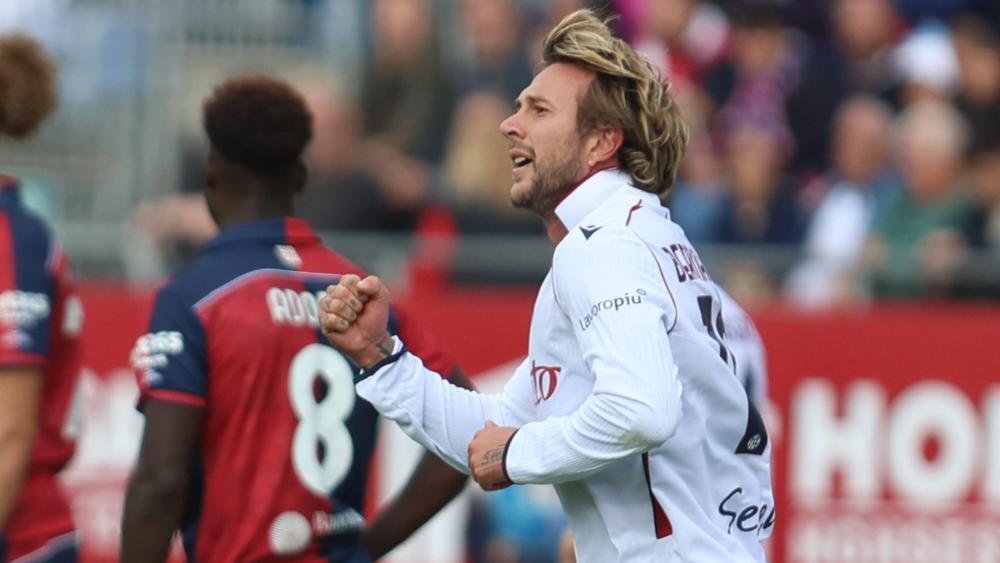 Federico Bernardeschi schoss das 2:0 für Bologna. © ANSA / FABIO MURRU