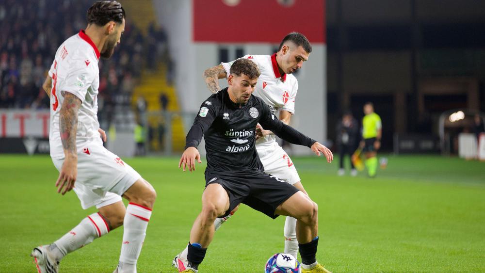 Federico Davi und der FC Südtirol sind gegen Padova im Einsatz. © Giacomelli Andrea
