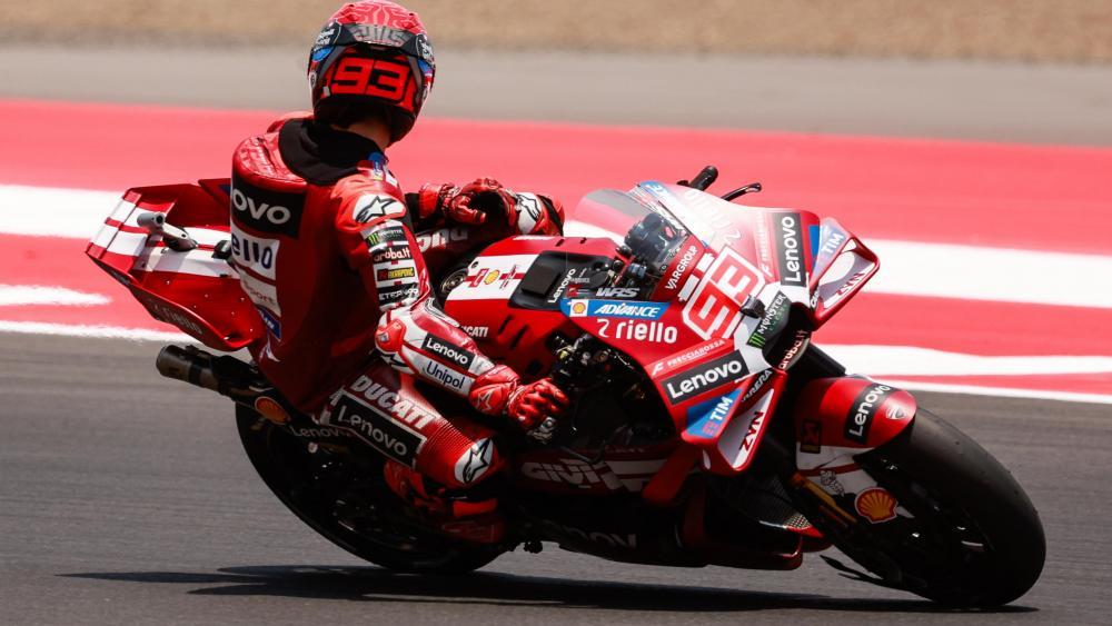 Marc Marquez hat im WM-Rennen wieder die Nase vorne. © ANSA / MAST IRHAM