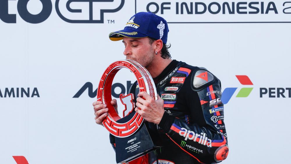 Marco Bezzecchi feierte seinen elften Sieg in der MotoGP. © ANSA / MAST IRHAM