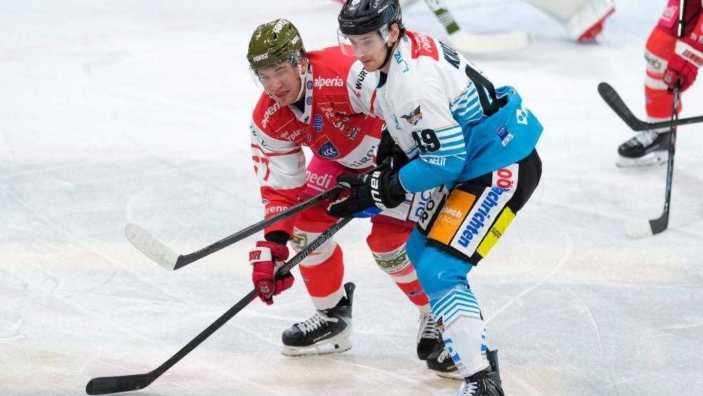 Matt Bradley (l.) und die Foxes wollen die Linzer stoppen. © HCB/Vanna Antonello