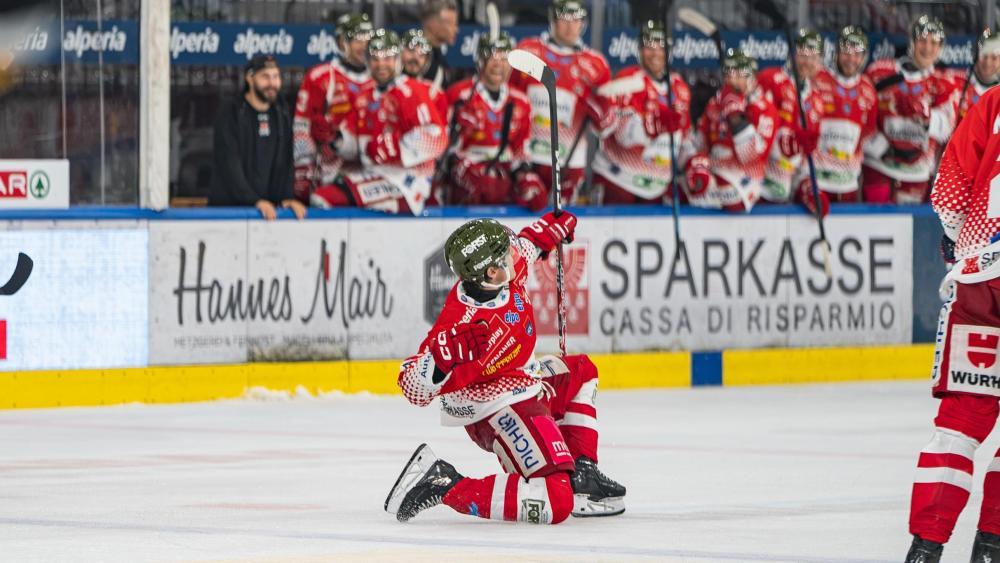 Nicolò Remolato ist der große Shootingstar des HC Bozen. © HCB/Loris Bregolato