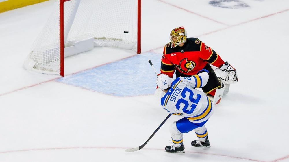 Pius Suter startete das Torfeuerwerk in Ottawa. © St. Louis Blues/J. Kim